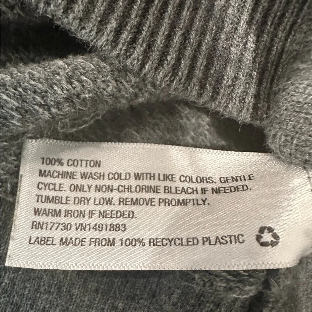 Charcoal Gray Cardigan Sweater - Picture 8 of 9